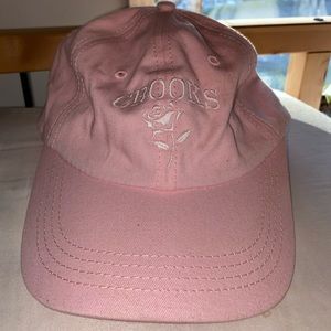 Pink crooks hat